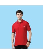 Marks & Spencer Polo T-shirt Tipping-Red with Blue